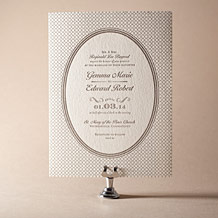 Harlow Letterpress Invitation Design Small