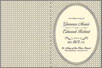 Harlow Letterpress Program Design Small