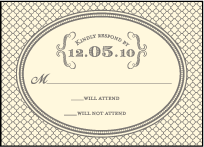 Harlow Letterpress Reply Design Small