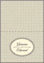 Harlow Letterpress Thank You Card Fold Design Small