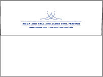 Harp Letterpress Envelope Design Small