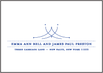 Harp Letterpress Reply Envelope Design Small