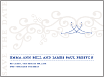 Harp Letterpress Save The Date Design Small