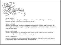 Hayes Calligraphy Letterpress Direction Design Small