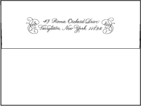 Hayes Calligraphy Letterpress Envelope Design Small