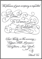 Hayes Calligraphy Letterpress Reception Design Small