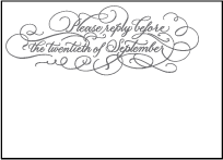 Hayes Calligraphy Letterpress Reply Design Small