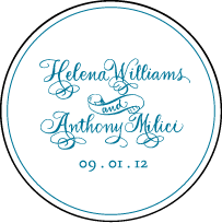Helena Letterpress Coaster Design Small