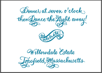 Helena Letterpress Reception Design Small