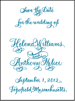 Helena Letterpress Save The Date Design Small