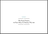 Hendrix 2 Letterpress Reply Envelope Design Small