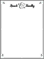 Hendrix 2 Letterpress Thank You Card Flat Design Small