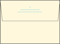 Herald Letterpress Envelope Design Small