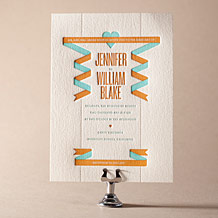 Herald Letterpress Invitation Design Small