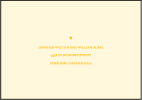 Herald Letterpress Reply Envelope Design Small