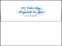 Honoured Guest Letterpress Envelope Design Small