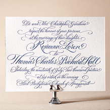 Honoured Guest Letterpress Invitation Design Small