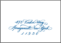 Honoured Guest Letterpress Reply Envelope Design Small