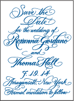Honoured Guest Letterpress Save The Date Design Small