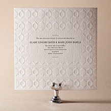 Hoxton Letterpress Invitation Design Small