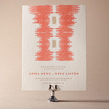Ikaty Letterpress Invitation Design Small