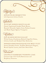 Illuminer Letterpress Menu Design Small