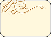 Illuminer Letterpress Placecard Flat Design Small