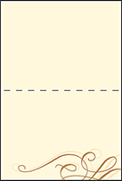 Illuminer Letterpress Placecard Fold Design Small