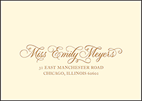 Illuminer Letterpress Reply Envelope Design Small
