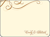 Illuminer Letterpress Thank You Card Flat Design Small