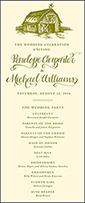 Imogene Letterpress Program Tea Design Small