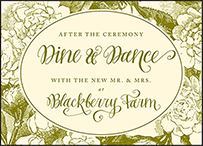 Imogene Letterpress Reception Design Small