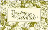 Imogene Letterpress Reply Postcard Front Design Small