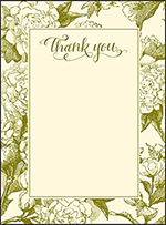Imogene Letterpress Thank You Card Flat Design Small