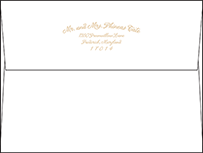 Indian Summer Letterpress Envelope Design Small