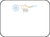Indian Summer Letterpress Placecard Flat Design Small