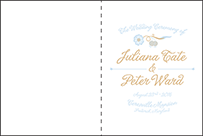 Indian Summer Letterpress Program Design Small