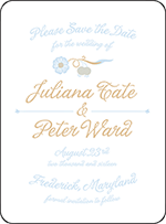 Indian Summer Letterpress Save The Date Design Small