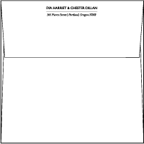 Indie Twill Letterpress Envelope Design Small