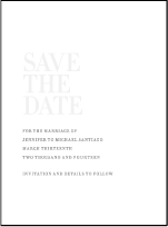 Irving Letterpress Save The Date Design Small