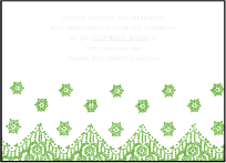 Istanbul Lace Letterpress Reception Design Small