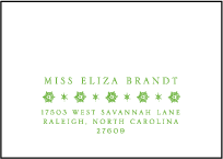 Istanbul Lace Letterpress Reply Envelope Design Small