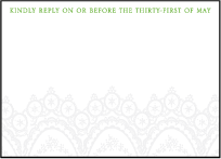 Istanbul Lace Letterpress Reply Design Small