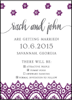 Istanbul Lace Letterpress Save The Date Design Small