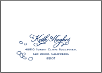 Janelle Elegance Letterpress Reply Envelope Design Small