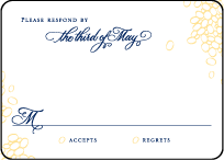 Janelle Elegance Letterpress Reply Design Small