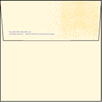 Joie de Vivre Letterpress Envelope Design Small