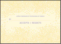 Joie de Vivre Letterpress Reply Design Small