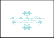 Jolie Letterpress Reply Envelope Design Small