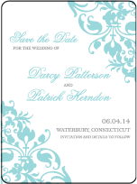 Jolie Letterpress Save The Date Design Small